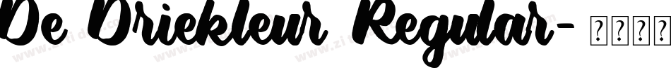 De Driekleur Regular字体转换
